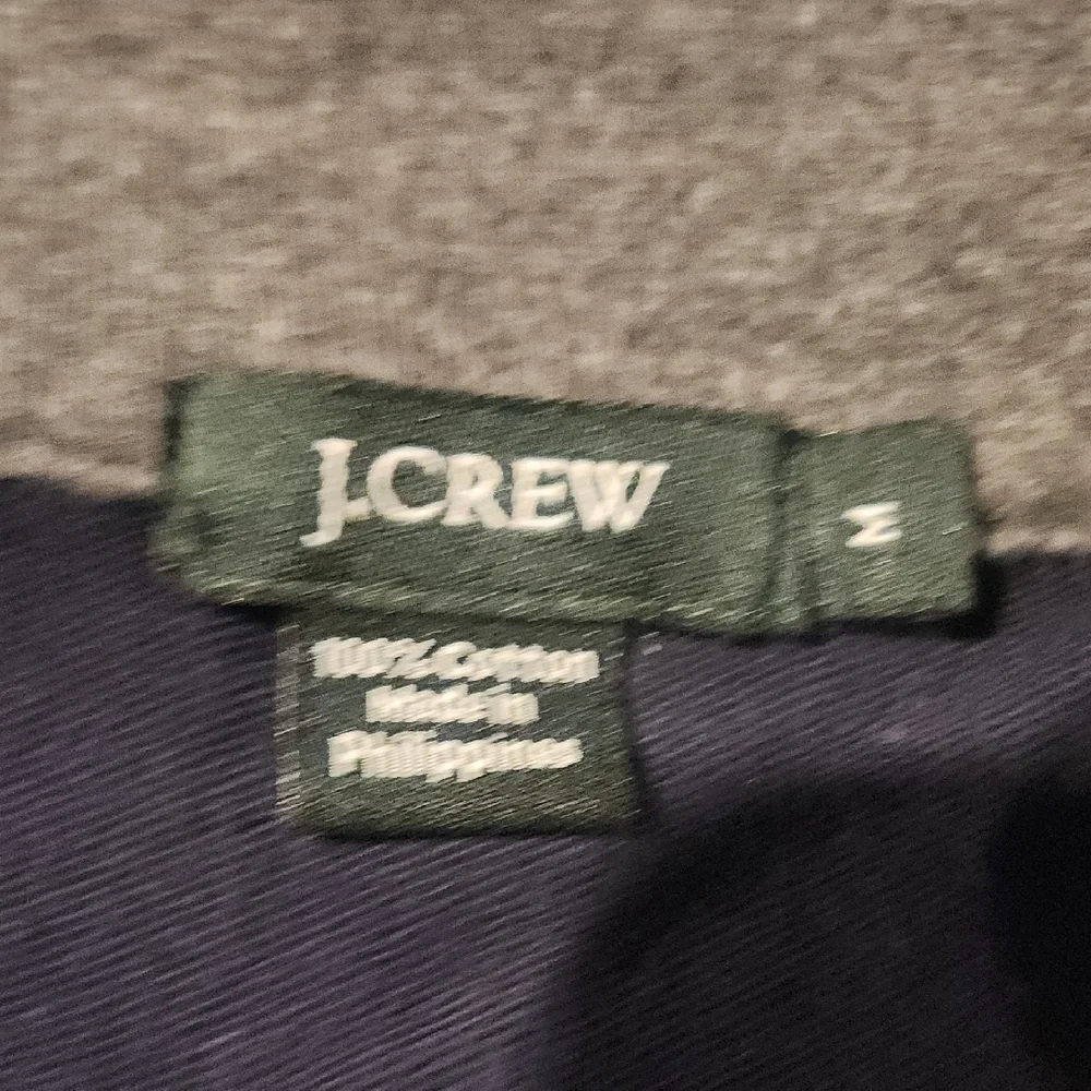 J. Crew Navy and Gray Pullover